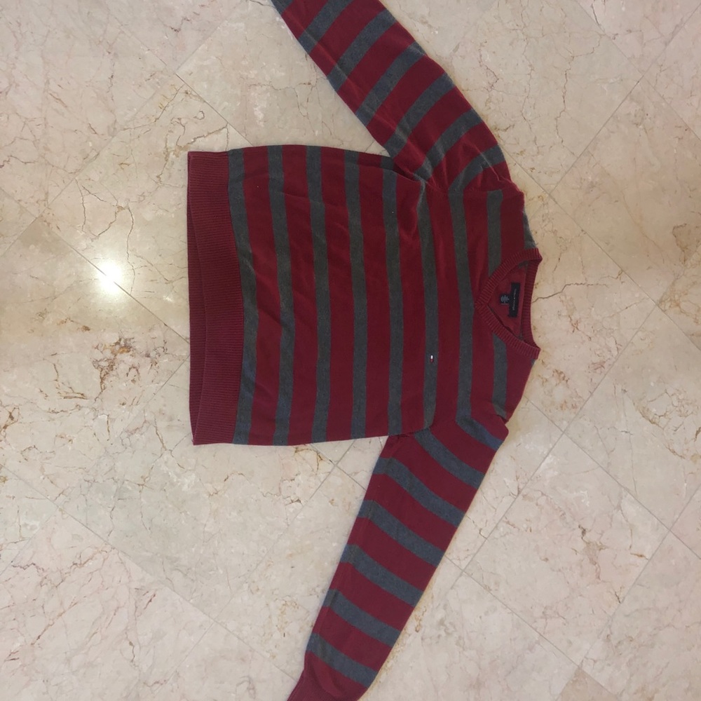 VINTAGE Tommy Hilfiger red striped sweater